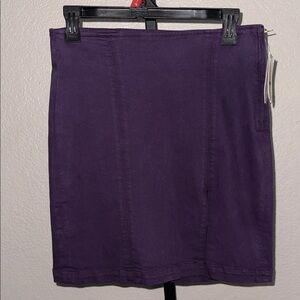 MOTHER The Side Slitter Mini Purple BlackBerry Cordial Skirt - NWT MSRP $168